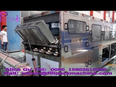 Pabrik pengisian air barel 600BPH untuk memproduksi air murni ember 5 galon