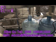 Pengisi air barel 120BPH dengan kepala pengisi tetap dan semua pipa SUS304