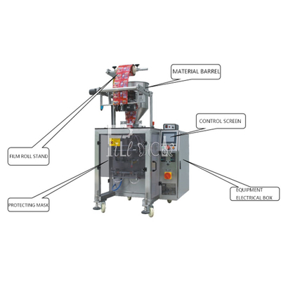 Paste Sachet Pouch Filling Sealing Packing Machine Otomatis 1 Baris 3 Sisi pemasok