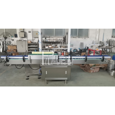 3000BPH Mesin Labeller Botol Lem Dingin Sepenuhnya Otomatis Putaran Lurus Horizontal pemasok