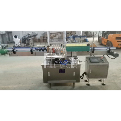 3000BPH Mesin Labeller Botol Lem Dingin Sepenuhnya Otomatis Putaran Lurus Horizontal pemasok