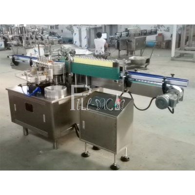 3000BPH Mesin Labeller Botol Lem Dingin Sepenuhnya Otomatis Putaran Lurus Horizontal pemasok