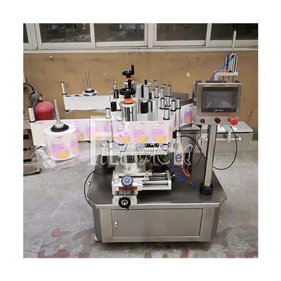 Automatic Square Flat Bottle Berbentuk Khusus Botol pelabel Peralatan Mesin Pelabelan Stiker Perekat Sisi Ganda pemasok