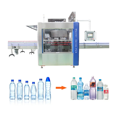 Rotary OPP Bottle Labeller Hot Glue Melt Labelling Machine peralatan Label Aplikator untuk Pabrik Air Botol Plastik pemasok