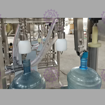 100BPH 3 Galon Lini Produksi Pengisian Air Dengan Overflow Valve pemasok