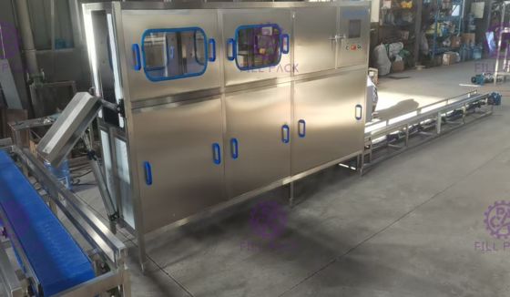 Makan Pengisian Otomatis SUS 304 120 BPH Gallon Filling Line pemasok