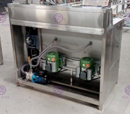 S-2 2 Stasiun 5 Gallon Botol Rinser dengan air alkali panas pemasok