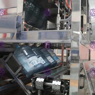 Air Murni 5 Galon Botol Barrel Filling Machine Jalur Produksi Air 600BPH / 900BPH pemasok