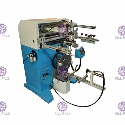 Semiauto Rotary Silk Screen Printing Bottle Labeller Photoelectricity Detection Untuk Botol 20l pemasok