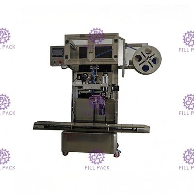 Listrik Satu Kepala Tutup Lengan Putaran Labeler Botol pemasok