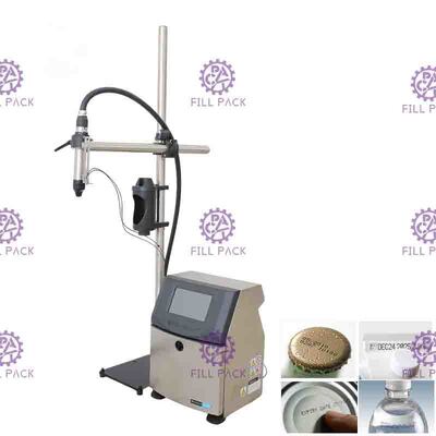 Jalur Inkjet Otomatis 220V 50HZ 100W untuk Botol Minuman pemasok