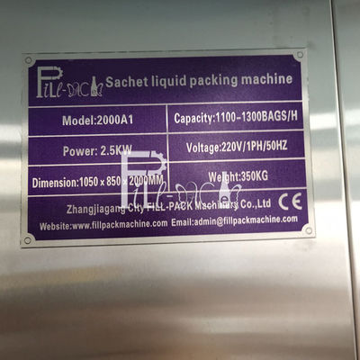 Mesin Pengisian Cairan Plastik Sachet Listrik pemasok