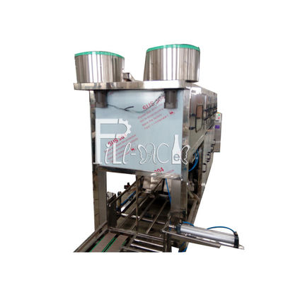 Dua Kepala Pengisian 19 Liter 300 BPH Gallon Water Plant pemasok