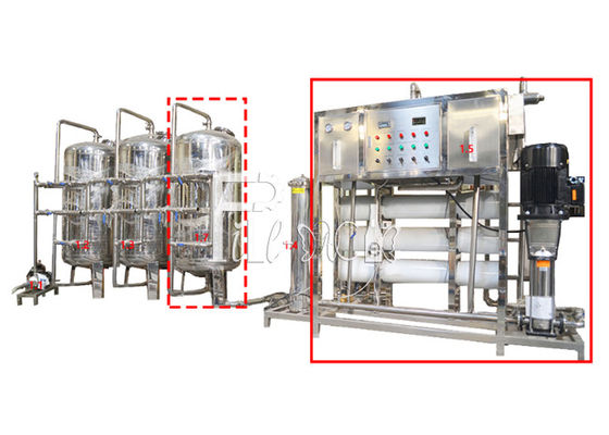 Botol Mengisi Mesin Pengolahan Air Reverse Osmosis 5TPH pemasok