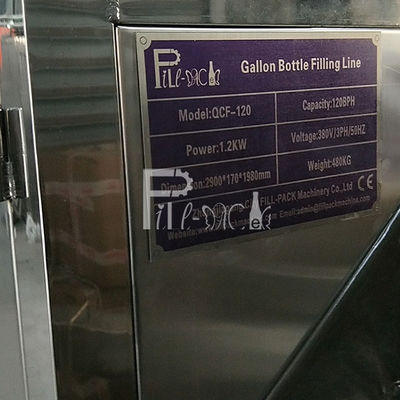 Makan Pengisian Otomatis SUS 304 120 BPH Gallon Filling Line pemasok