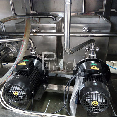 Pembersihan Ganda Row SUS304 300 BPH Gallon Water Plant pemasok