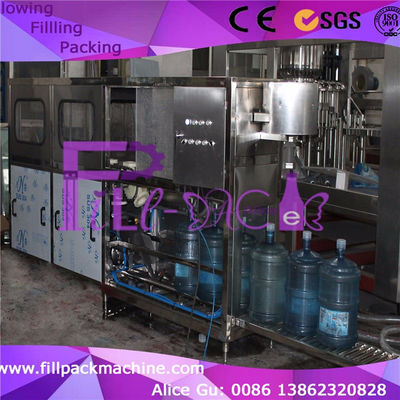 120bph PLC Sus304 5 Peralatan Pembotolan Air Galon pemasok