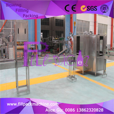 600BPH Full Automatic Four Line Monoblock Gallon Filling Machine Dengan Overflow Valve pemasok