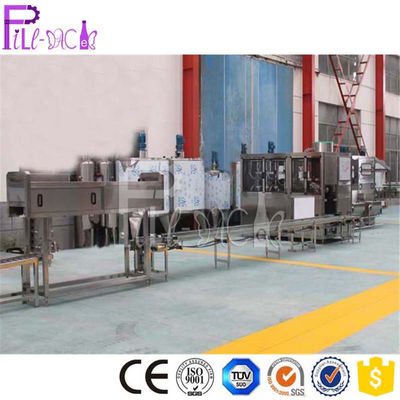 600BPH Full Automatic Four Line Monoblock Gallon Filling Machine Dengan Overflow Valve pemasok