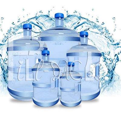 Botol PC 18.9L 20 Liter 5 galon yang dapat didaur ulang dengan pegangan untuk air minum pemasok
