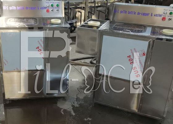 Semiauto 250BPH 5 Galon Botol Decapper Washer pemasok