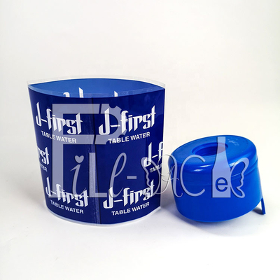 Label Lengan Plastik Heat Shrink Cap PVC Untuk Botol Air 5 Galon pemasok