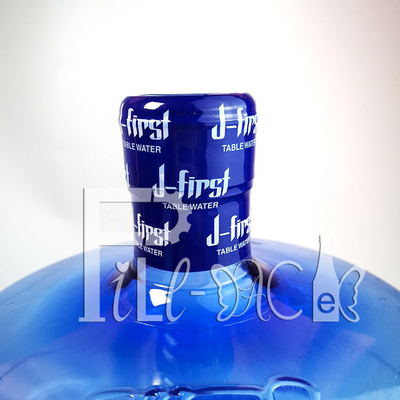 Label Lengan Plastik Heat Shrink Cap PVC Untuk Botol Air 5 Galon pemasok