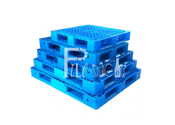 Sisi Ganda HDPE Air Galon Besar Palet Plastik Daur Ulang Stackable Reversible pemasok
