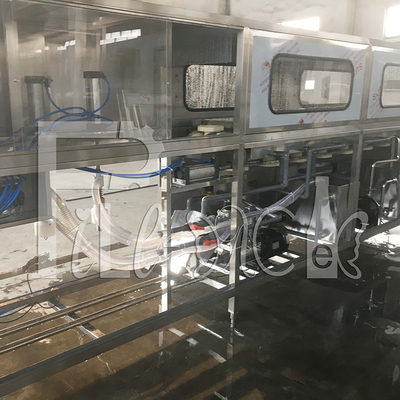 Garis Pengisian Air Botol 5 Galon Otomatis Mesin Cuci Ember Mengisi Mesin Capping pemasok