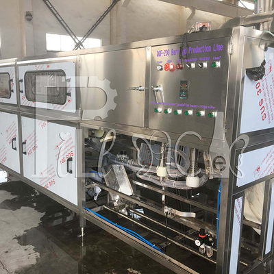 Garis Pengisian Air Botol 5 Galon Otomatis Mesin Cuci Ember Mengisi Mesin Capping pemasok