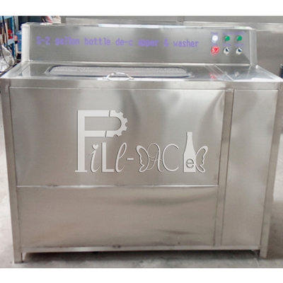 5 Galon Barrel Semi Auto Decapper Brush Washer Machine Dengan Stasiun Ganda pemasok