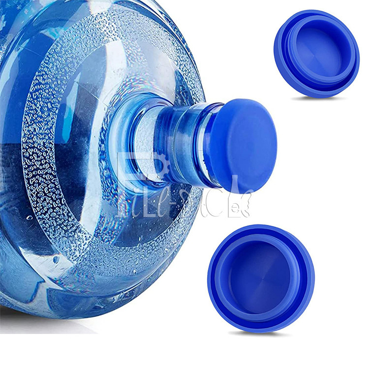 Dapat Digunakan Kembali 5 Galon Air Silicone Caps Top No Splash Tutup Penutup Untuk Botol pemasok