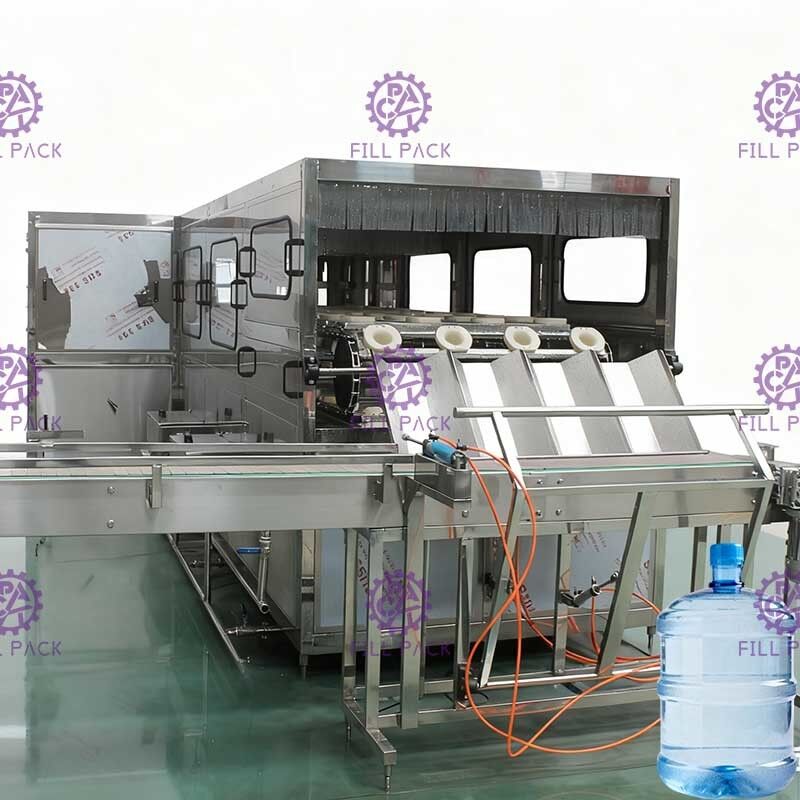 Air Murni 5 Galon Botol Barrel Filling Machine Jalur Produksi Air 600BPH / 900BPH pemasok
