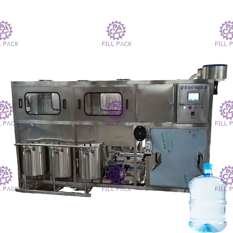 300bph 18.9l 5 Galon Water Filling Machine Kontrol Plc Otomatis pemasok