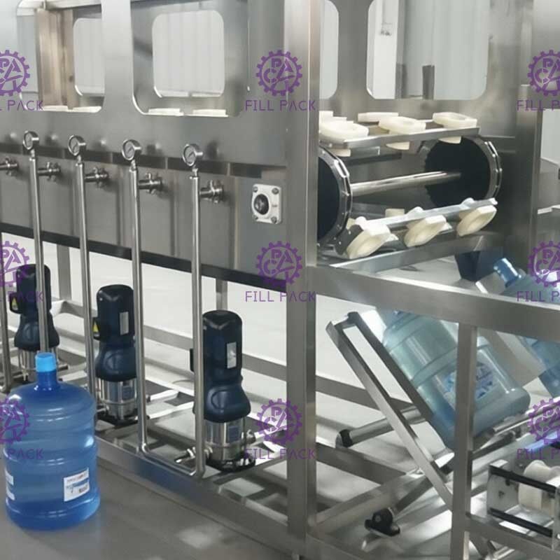 4600 * 2000 * 1800mm L Type 5 Gallon Botol Mengisi Mesin pemasok