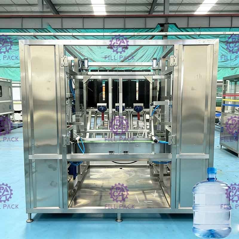 450BPH Industri 18,9L Pembersih Botol Produksi Air Minum pemasok