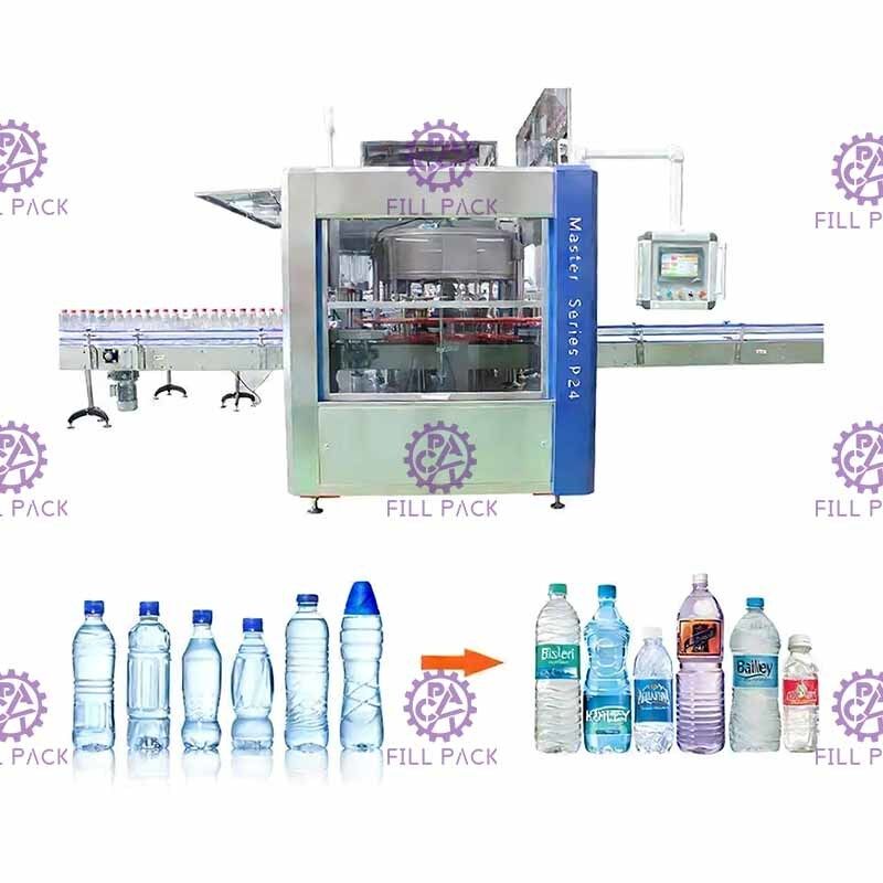 Rotary OPP Bottle Labeller Hot Glue Melt Labelling Machine peralatan Label Aplikator untuk Pabrik Air Botol Plastik pemasok