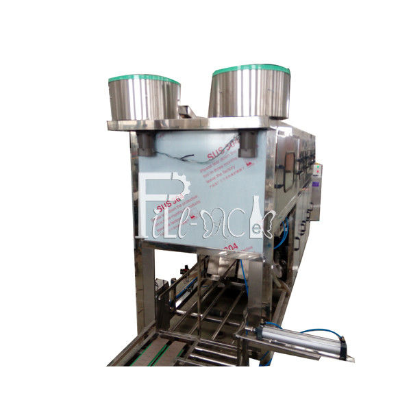 Dua Kepala Pengisian 19 Liter 300 BPH Gallon Water Plant pemasok