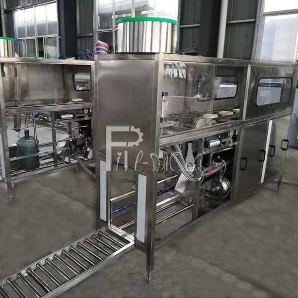 Roller Conveyor Output 120 BPH Barrel Mesin Pengisian Air pemasok