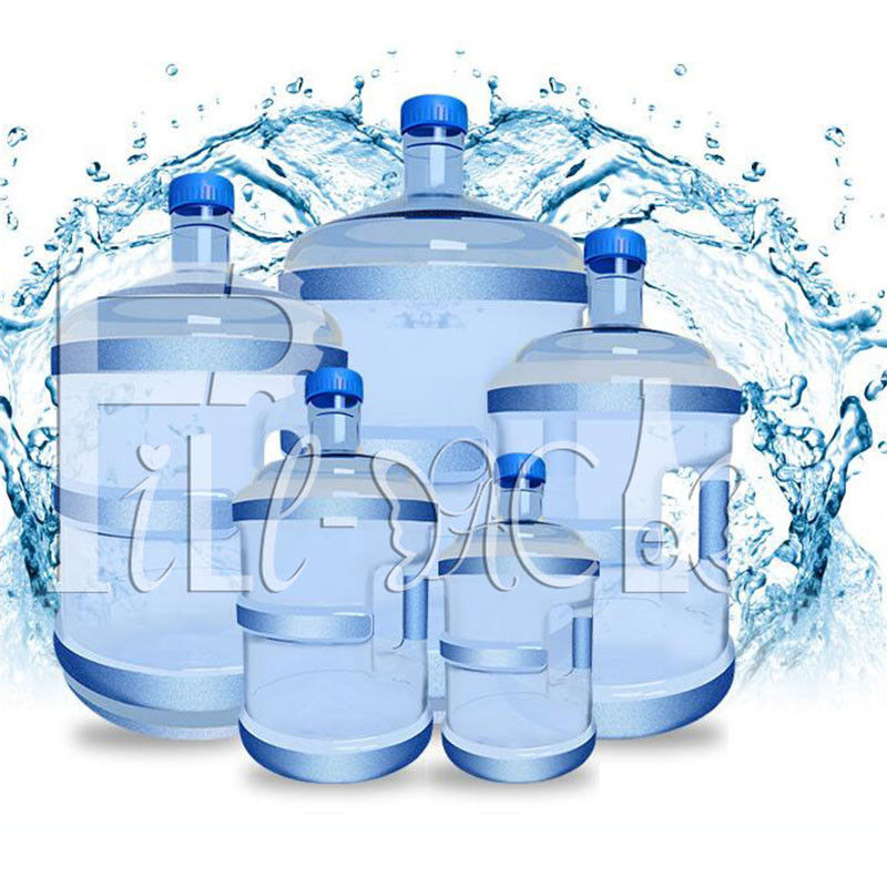 Botol PC 18.9L 20 Liter 5 galon yang dapat didaur ulang dengan pegangan untuk air minum pemasok