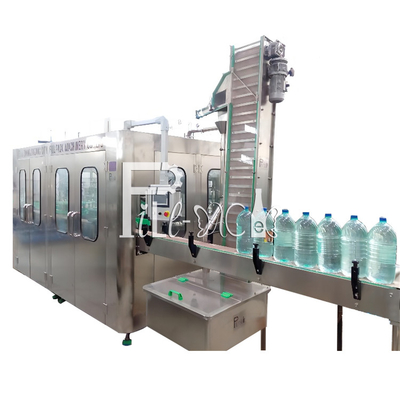 3L / 5L / 10L Mesin Pengisian Botol Mineral Jalur Air Murni 3 In 1 Plastik 1000BPH 7.5KW