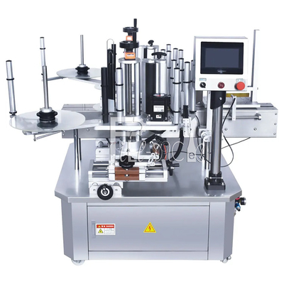 Automatic Square Flat Bottle Berbentuk Khusus Botol pelabel Peralatan Mesin Pelabelan Stiker Perekat Sisi Ganda