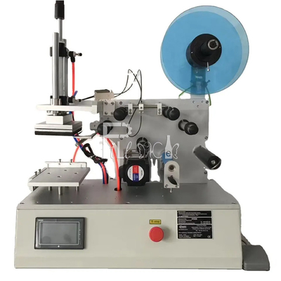 Stoples Labeller Botol Datar Persegi Semi-Otomatis Satu Sisi atau Sisi Ganda Peralatan Mesin Pelabelan Stiker Perekat