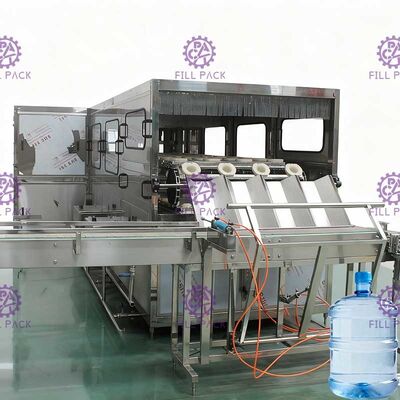 Air Murni 5 Galon Botol Barrel Filling Machine Jalur Produksi Air 600BPH / 900BPH
