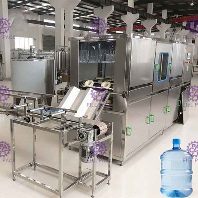 300BPH 18.9l 5 Galon Water Filling Machine Kontrol PLC Dengan Layar Sentuh