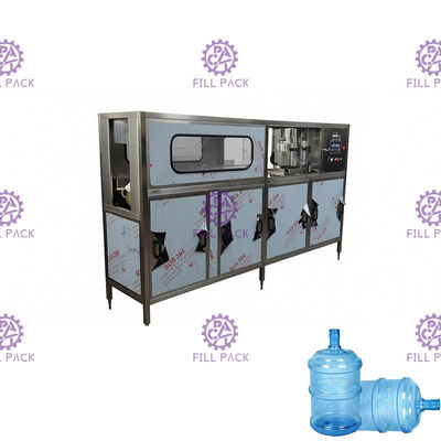 Lengkapi 100 Bph Big Barrel 18.9l Gallon Filling Machine Penuh Otomatis