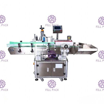 Layar Sentuh SUS304 Mesin Pelabelan Botol Bulat