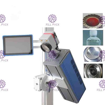 1KW udara Dingin Laser Tanggal Printing Line / Plant / Unit untuk botol minuman