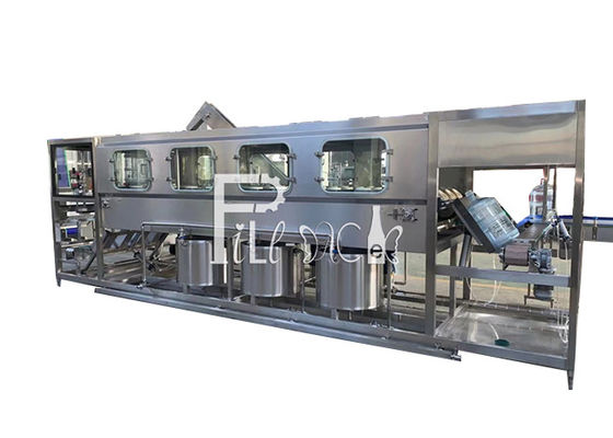 200BPH 5 Galon 18.9L Sistem Saluran Mesin Pengisian Air Semi Aurto