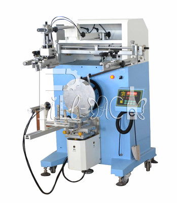 Semiauto Rotary Silk Screen Printing Bottle Labeller Photoelectricity Detection Untuk Botol 20l